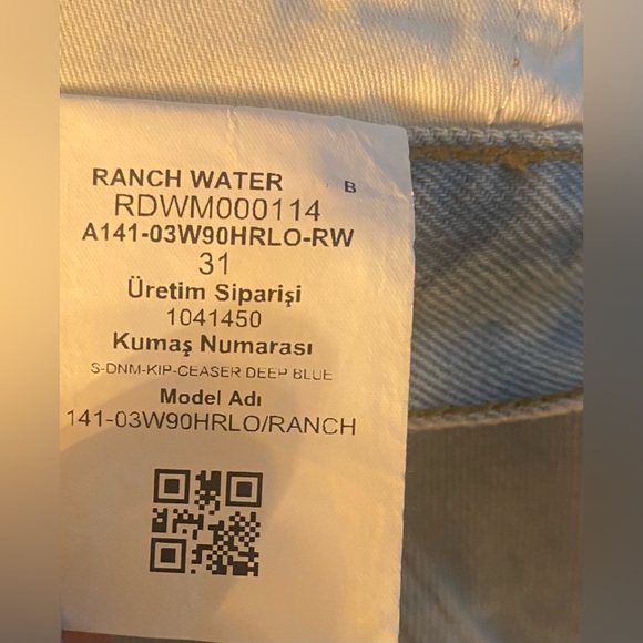 RE/DONE | NWT 90s High Rise Loose Jeans Ranch Water Light Wash $315 SZ 31 Cotton - Picture 16 of 16